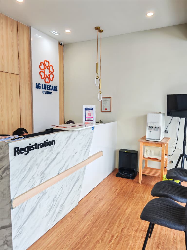 AG Lifecare Clinic reception, Taman Setia Tropika, Johor Bahru