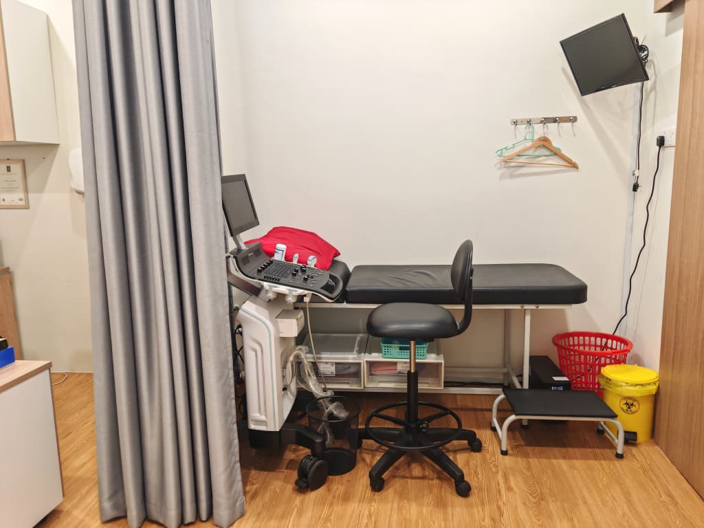 Examination room at AG Lifecare Clinic, Johor Bahru