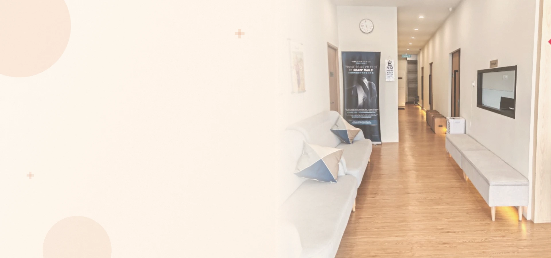 AG Lifecare Clinic reception and waiting area in Taman Setia Tropika, Johor Bahru